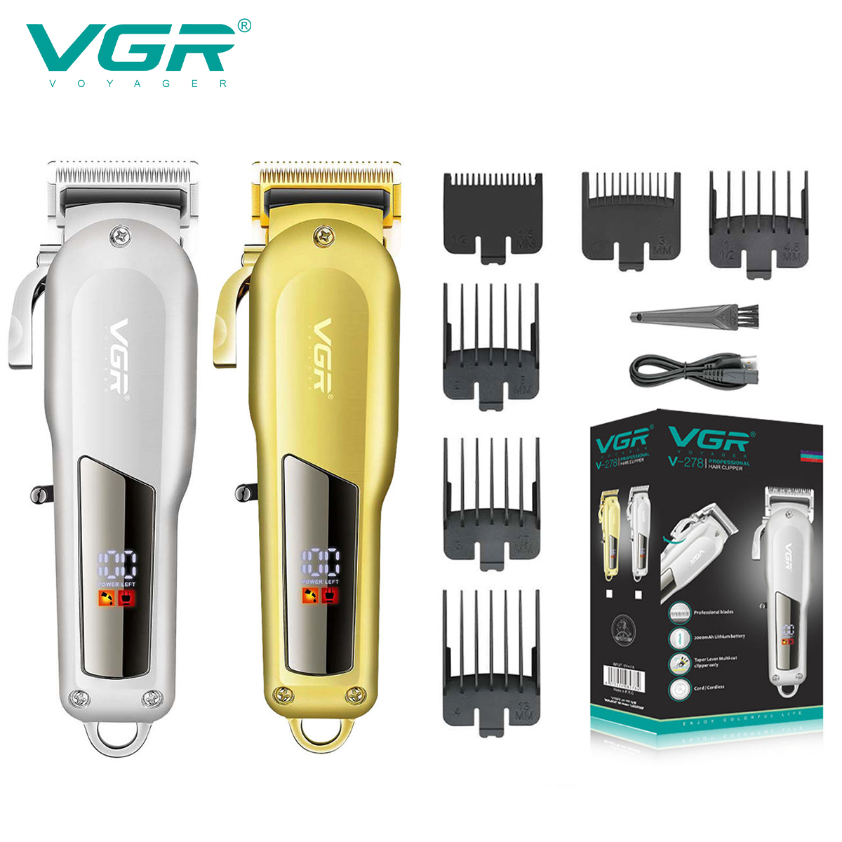 VGR Hair Clipper Hair Trimmer  - Gold 6248R 评论和价格